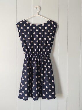 Twik Navy Polka Dot Mini Dress